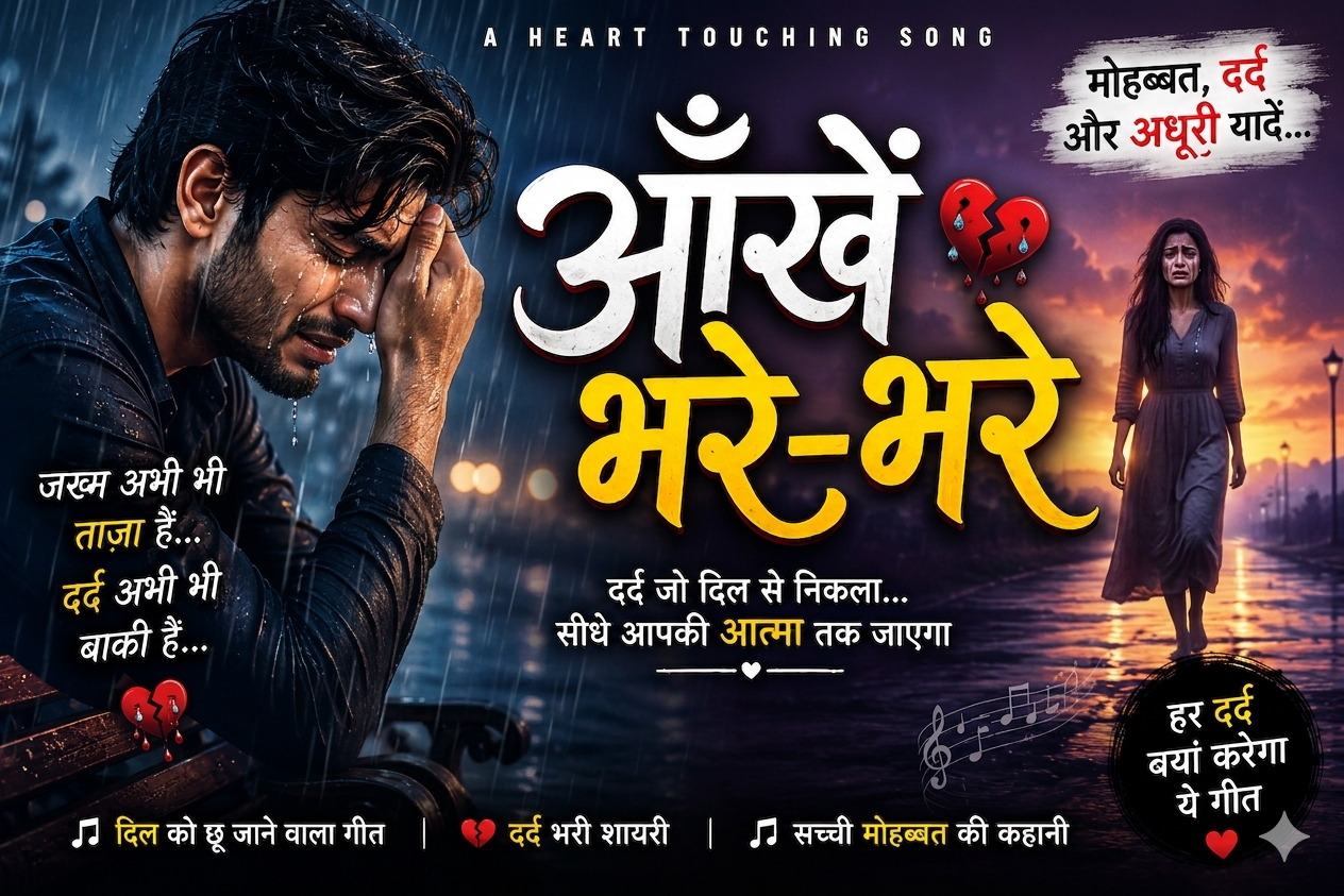 आँखें भरे-भरे हैं, और तुम मुस्कुराने की बात करते हो, cover