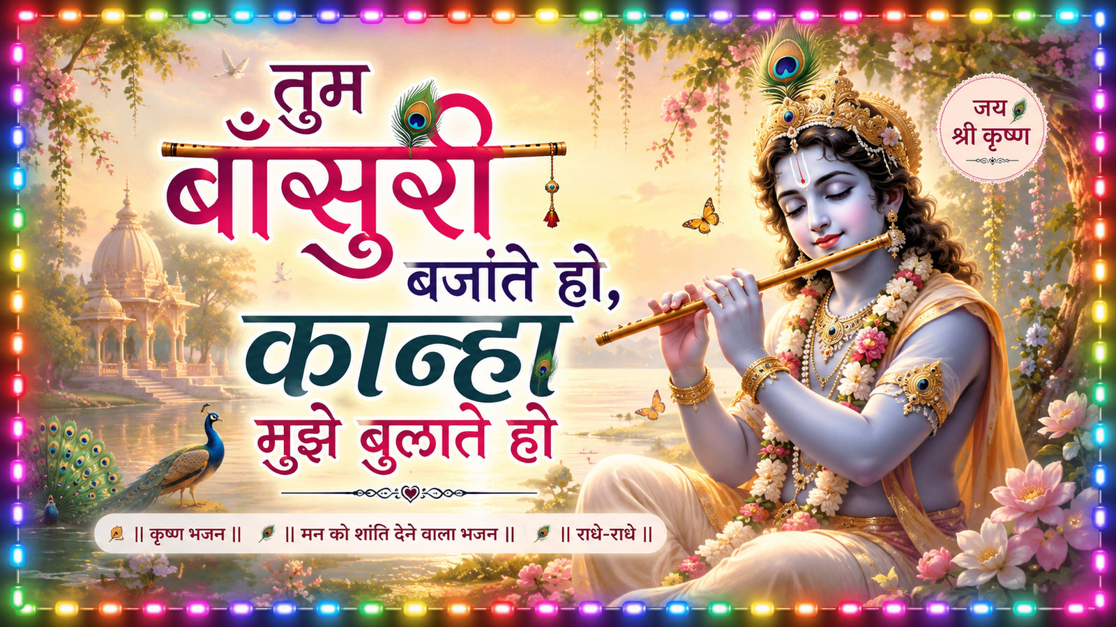 तुम बाँसुरी बजाते हो कान्हा मुझे बुलाते हो | New Krishna Bhajan 2026 | मन को शांति देने वाला कृष्ण भजन cover
